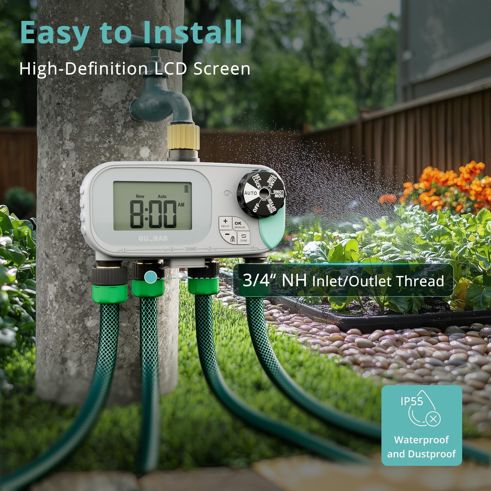 QUOBAS Sprinkler Timer packaging details