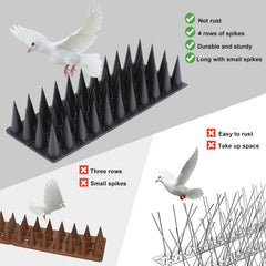 Quunoot Bird Spikes installed on a fence
