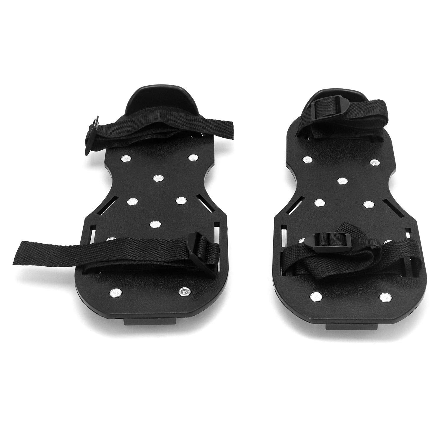 QWORK Epoxy Floor Spiked Shoes showing the 1 inch short spikes
