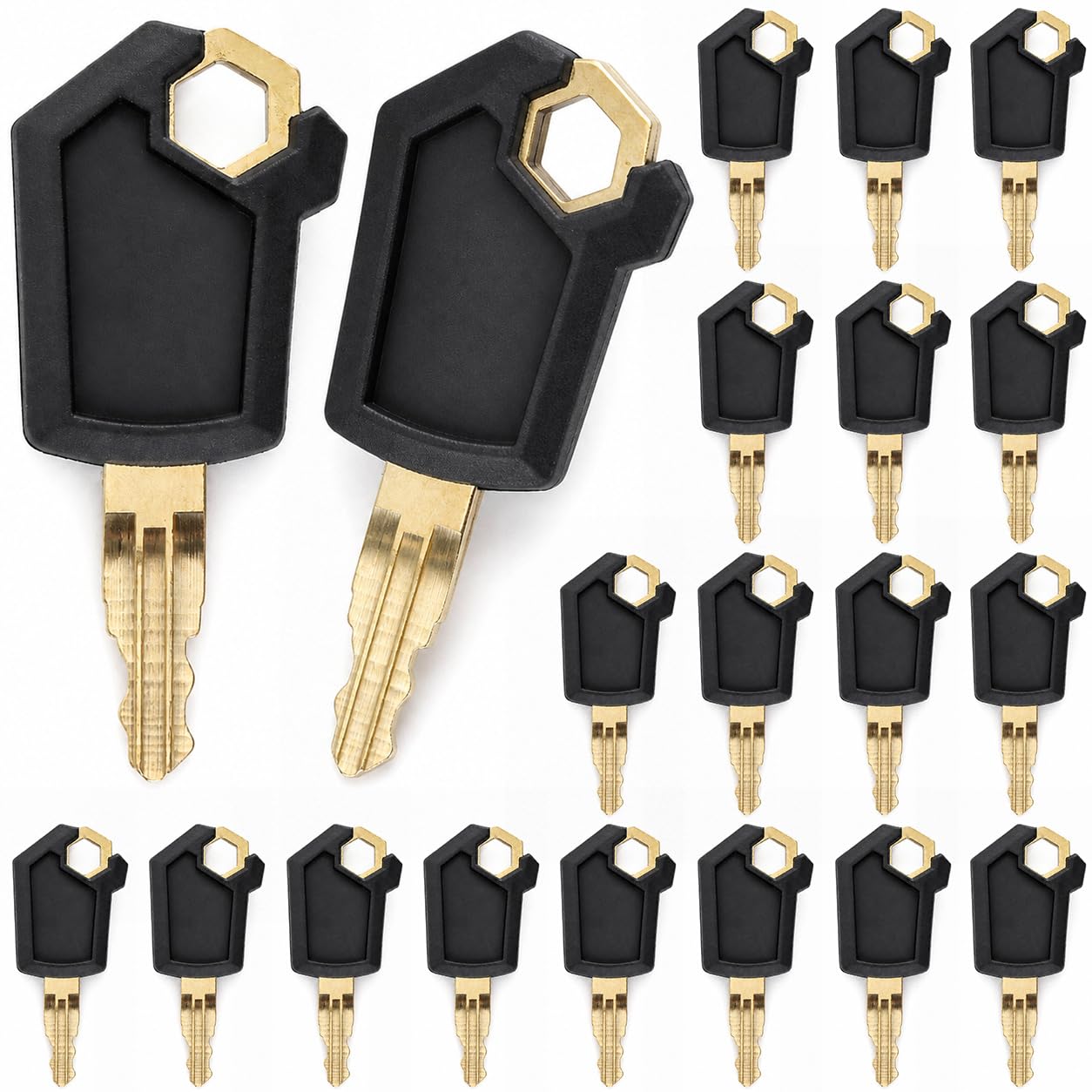 QWORK Equipment Keys 20 Pack front view