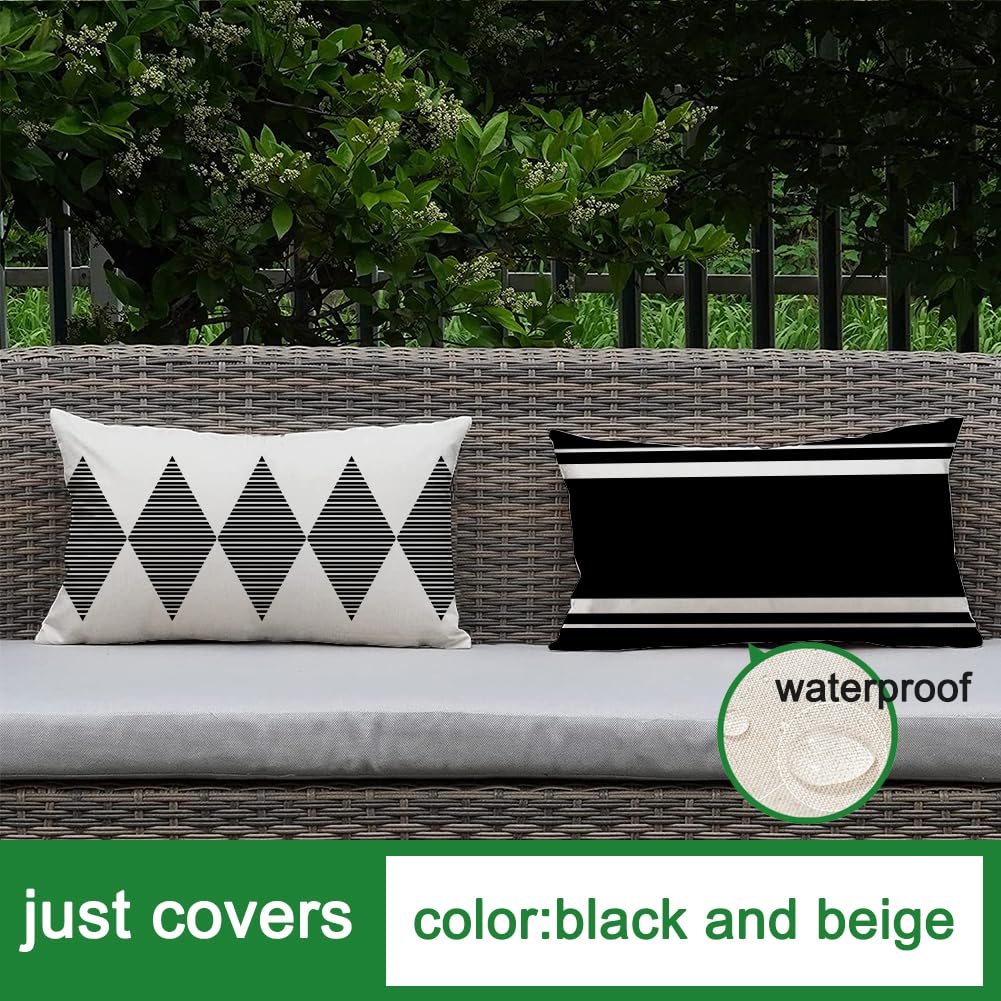 RABUSOFA outdoor pillow cover pack of 4 packaging
