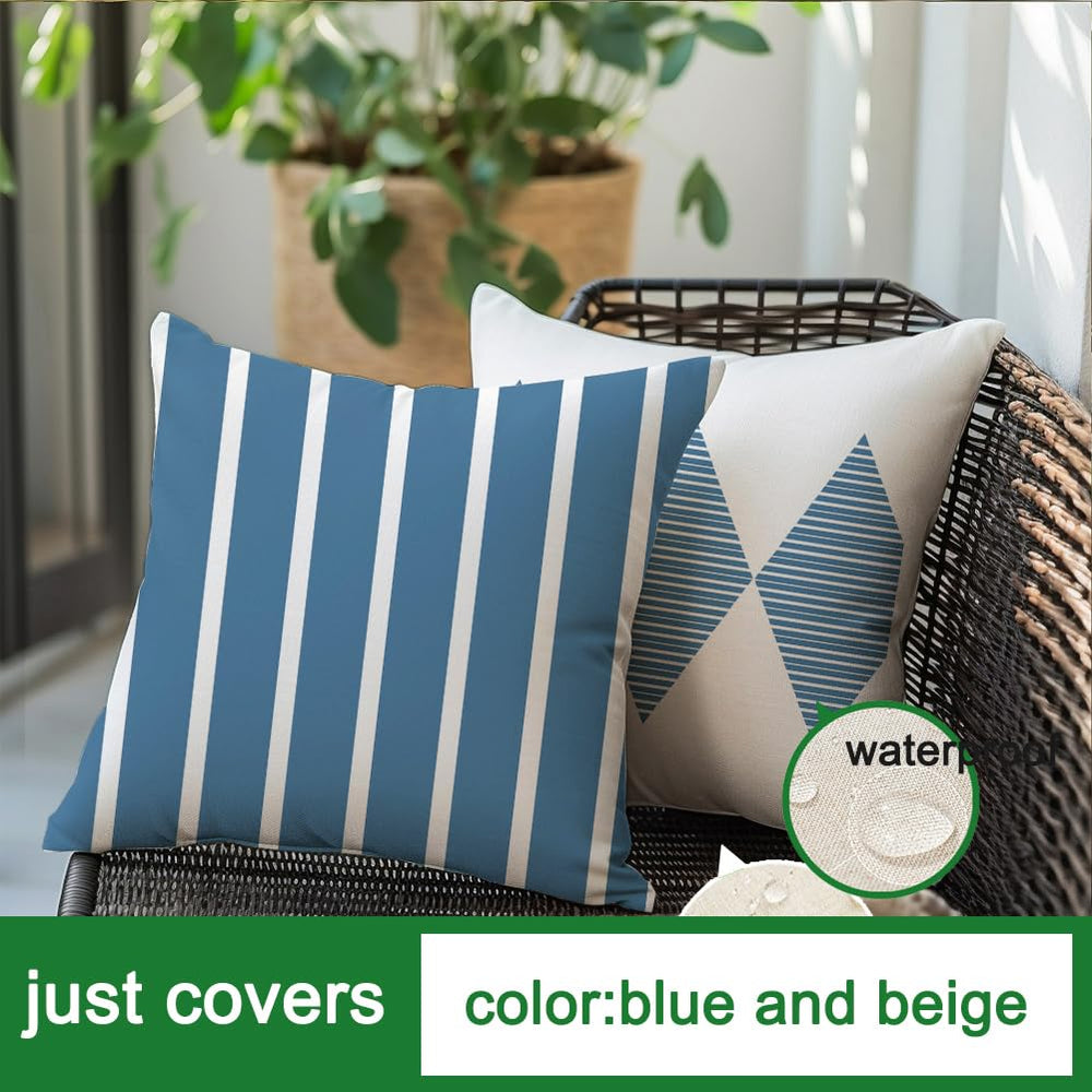 RABUSOFA Outdoor Pillow Covers 18x18 inch with packaging