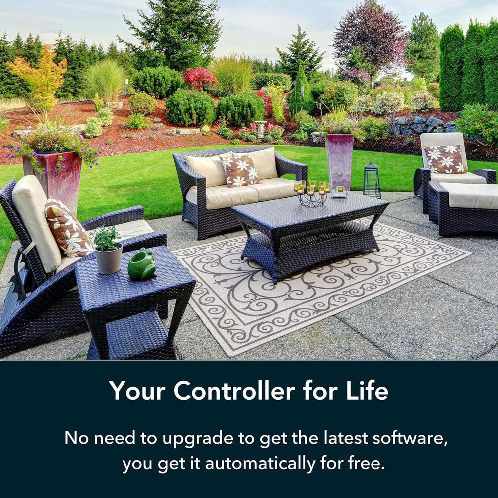 Rachio Smart Sprinkler Controller installed in a garden