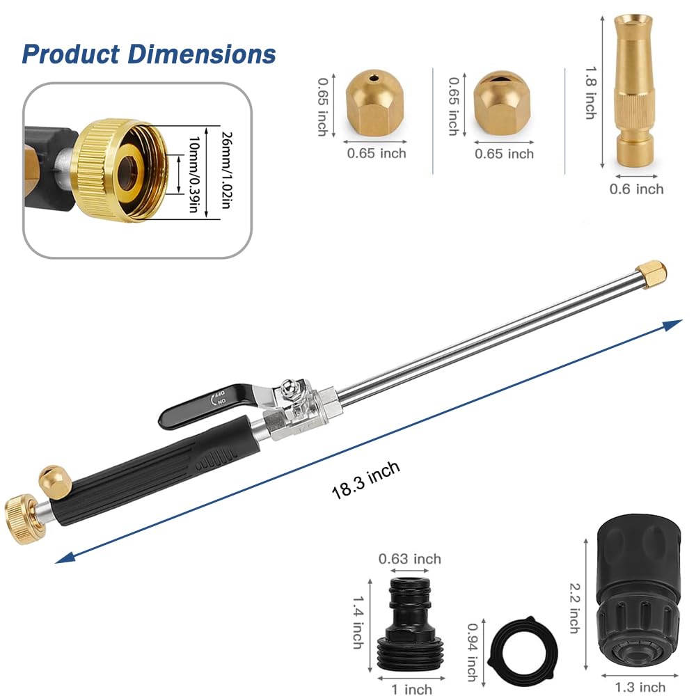 Raddile Power Washer Hose Attachment packaging