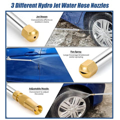 Raddile Power Washer Hose Attachment with hose adapter close-up