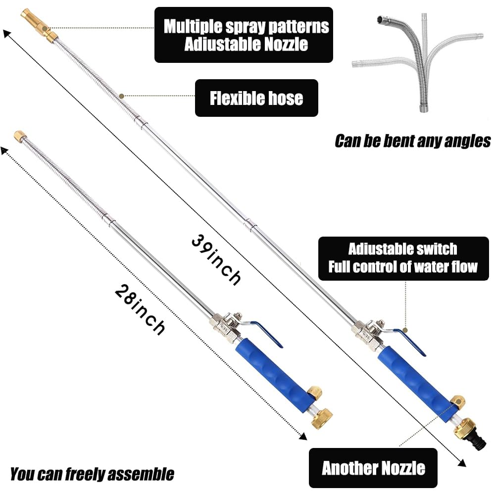 Raddile Power Washer Wand extended to maximum length