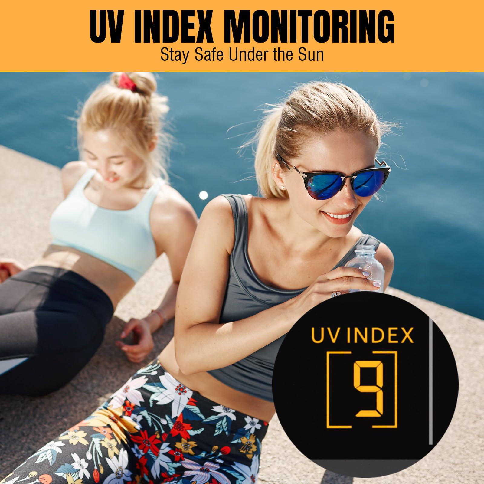 Raddy UV-6 display console showing weather data