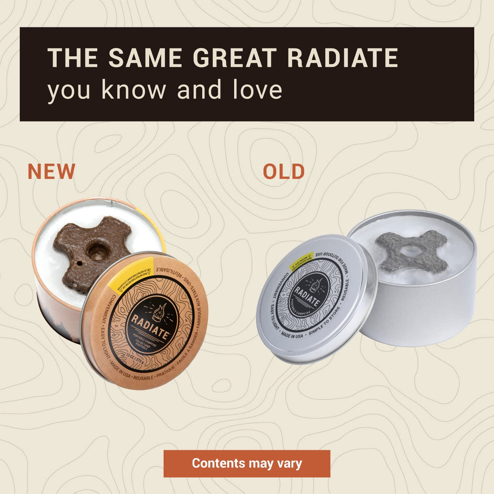 Radiate Portable Campfire extinguished with lid on