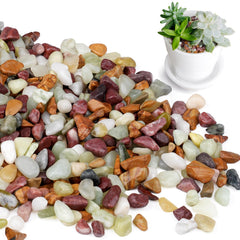 Rahato 2.5lbs colourful decorative pebbles front view
