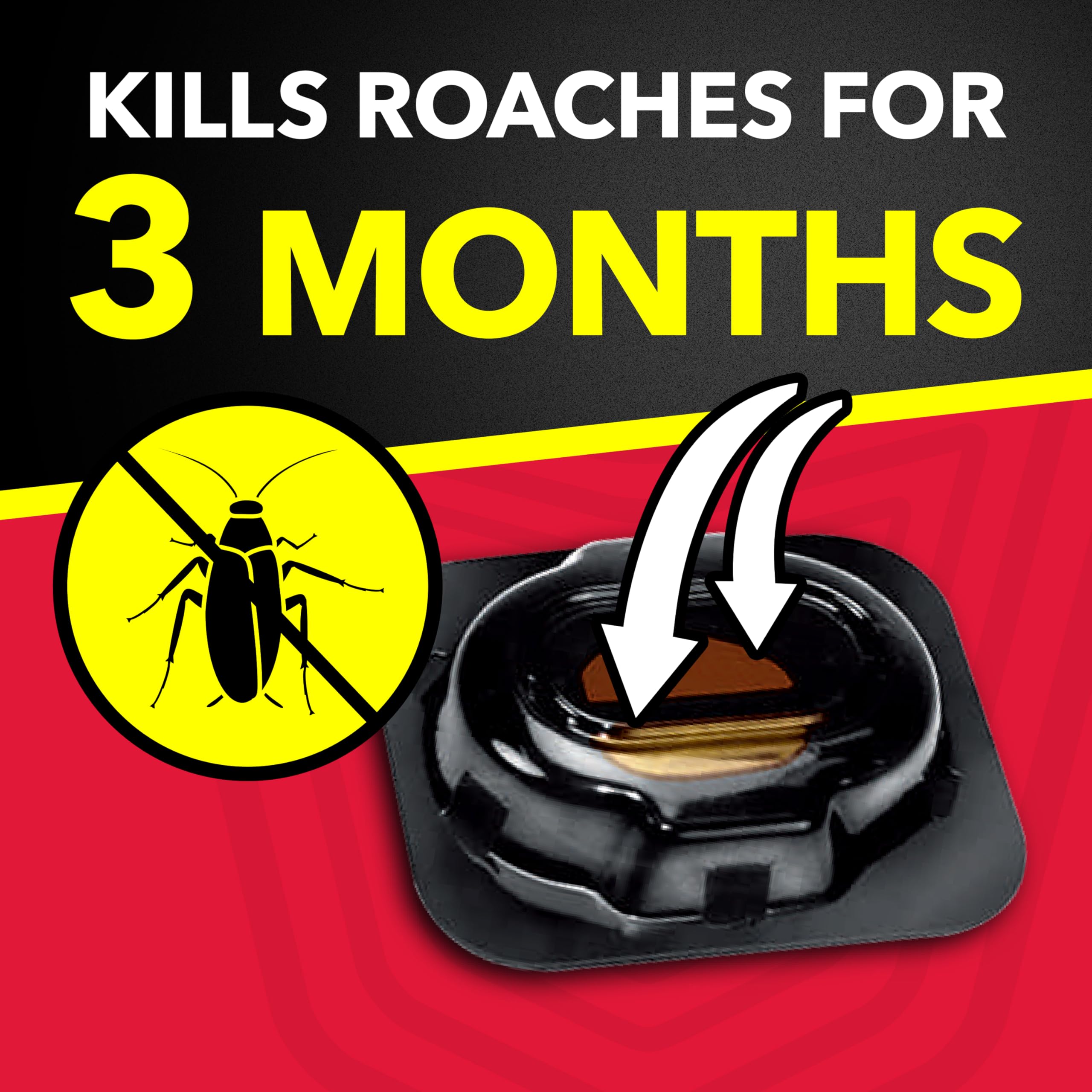 Raid Double Control Roach Baits displayed on a table