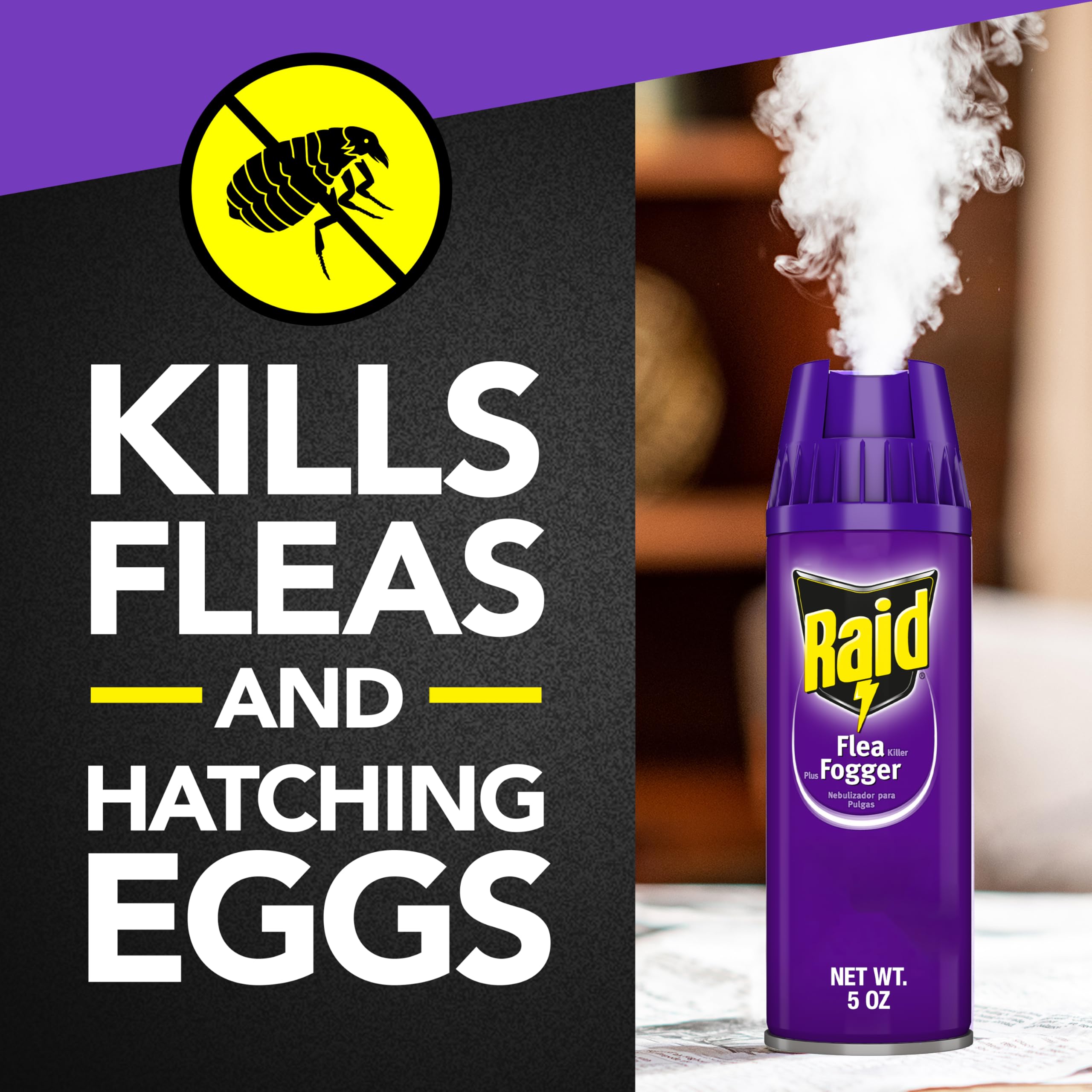 Raid Flea Fogger Plus Killer pack of 3