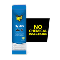 Raid Fly Stick in a kitchen setting, hanging to trap insects