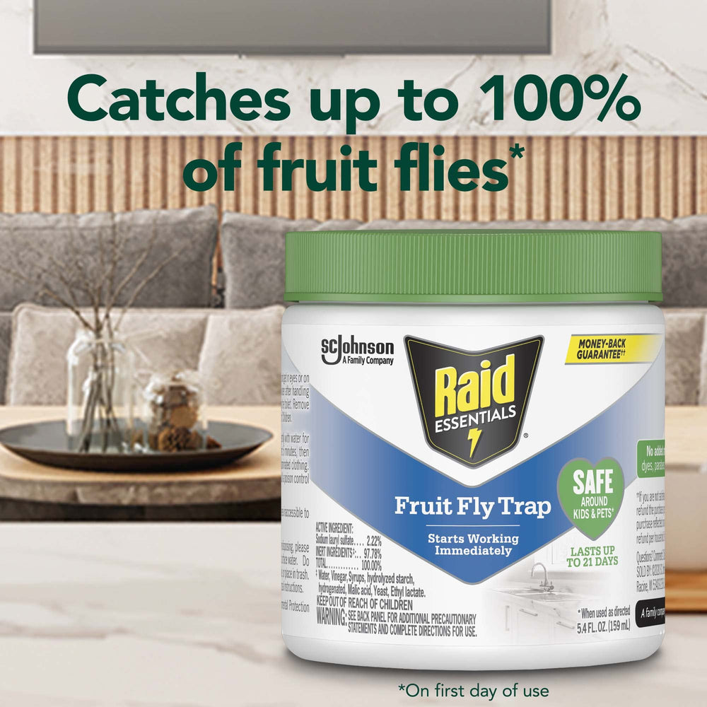 Raid Indoor Fruit Fly Trap packaging
