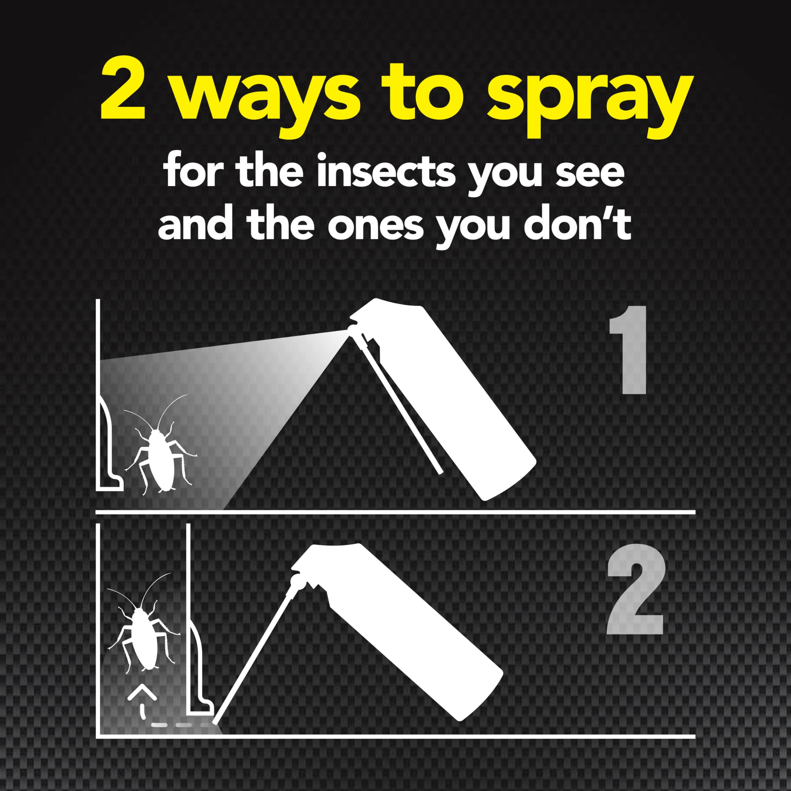 Raid Max Ant and Roach Spray packaging details