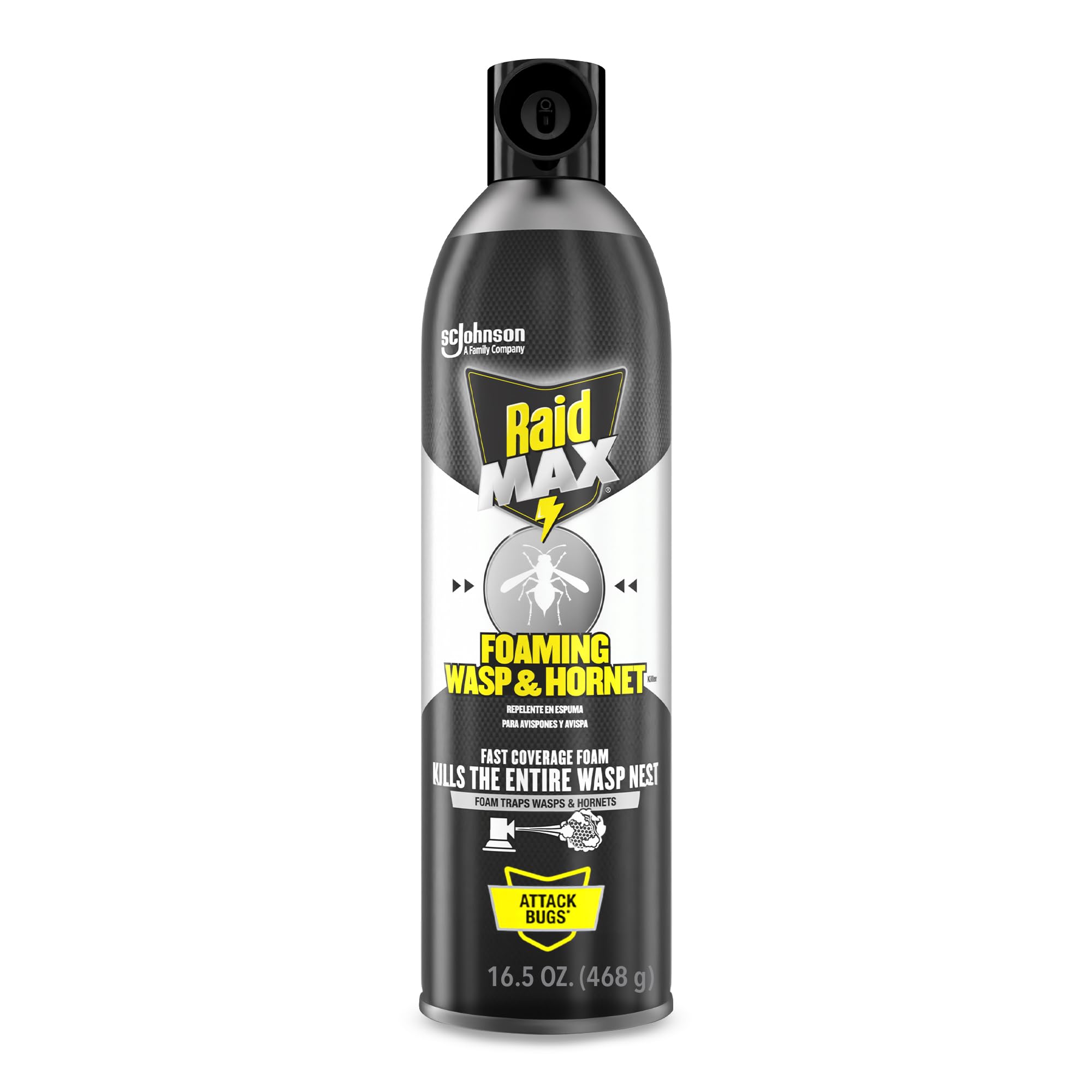 Raid Max Foaming Wasp & Hornet Killer 16.5 oz front view