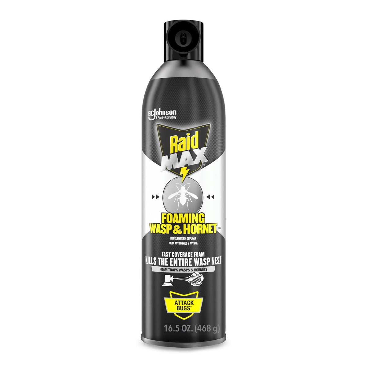 Raid Max Foaming Wasp & Hornet Killer 16.5 oz front view
