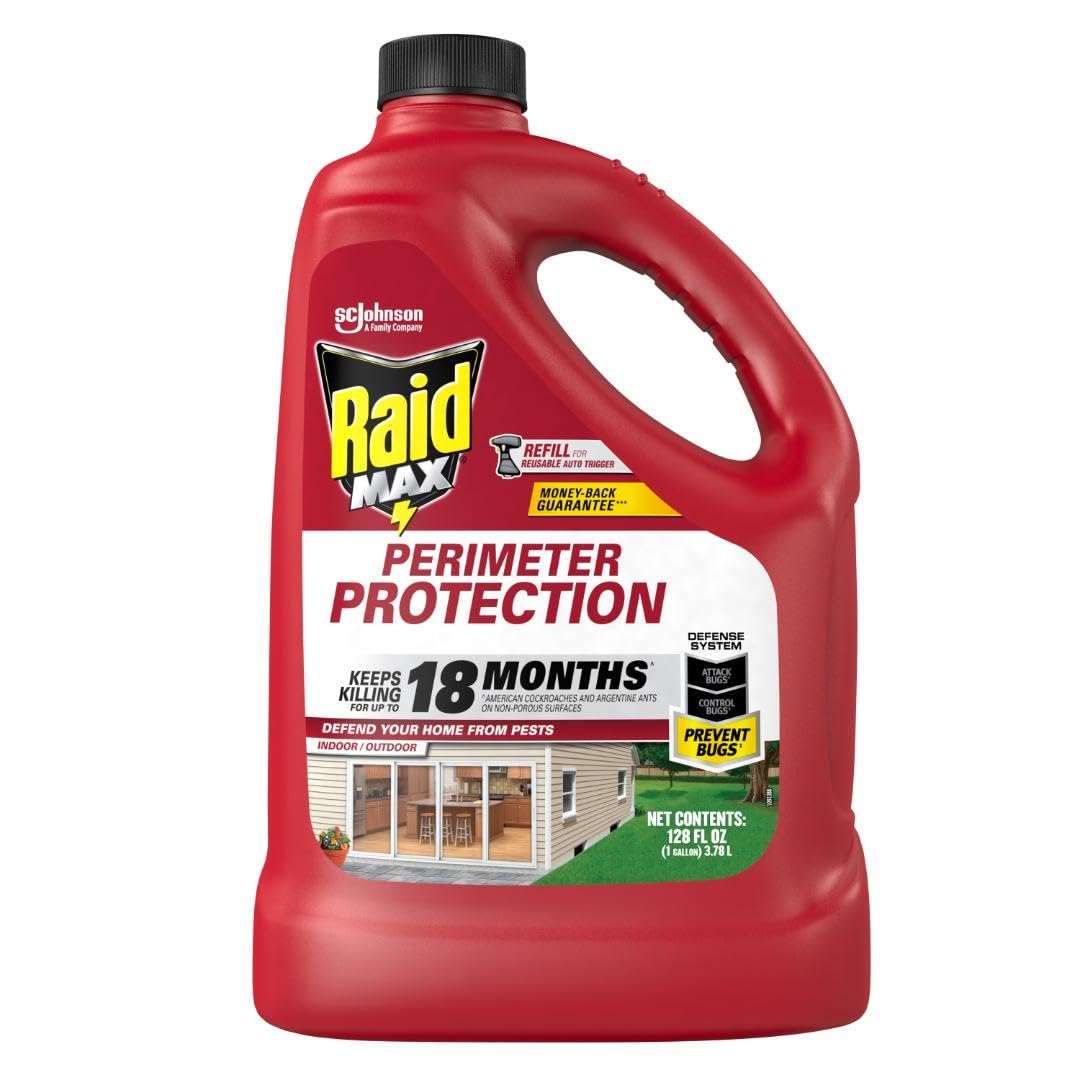 Raid MAX Perimeter Protection 1 Gallon refill bottle front view