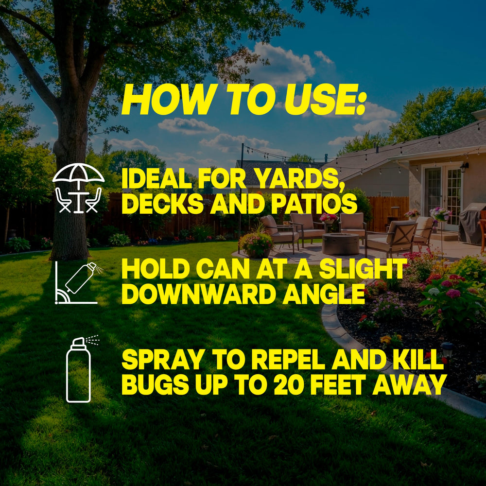 Raid Yard Guard Mosquito Fogger packaging with safety instructions