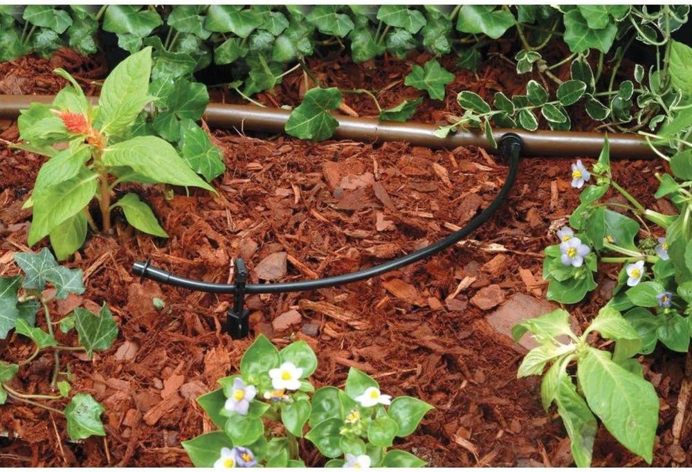 Rain Bird 1/4" tubing coiled for easy storage