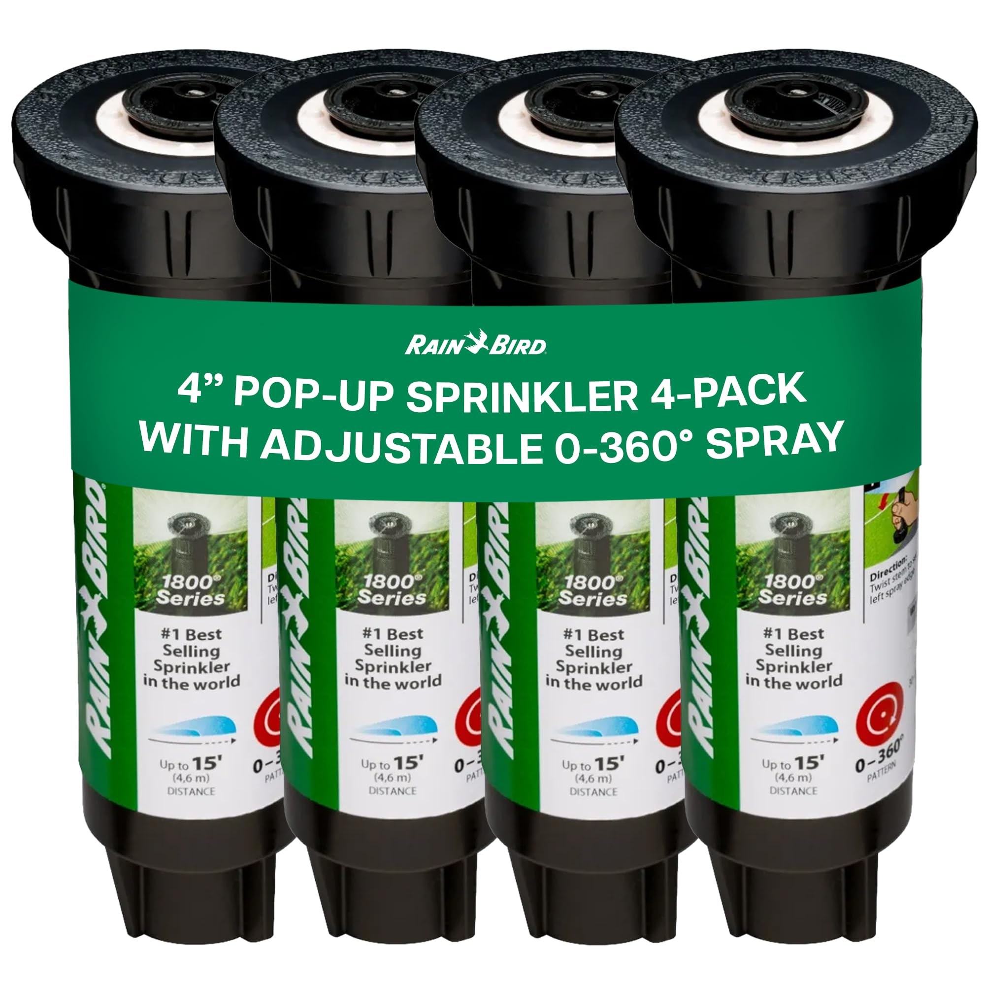 Rain Bird 1804APPRS pop up sprinkler head front view