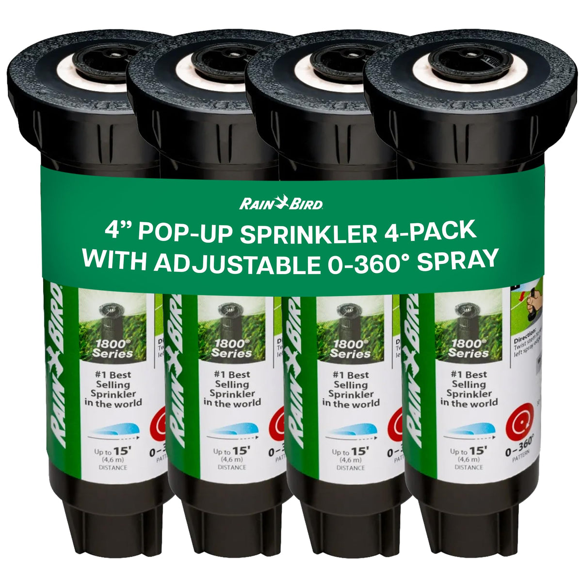 Rain Bird 1804APPRS pop up sprinkler head front view