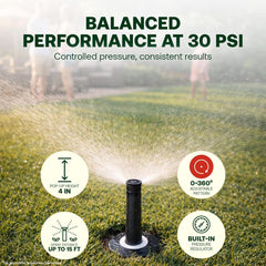 Rain Bird 1804APPRS pop up sprinkler head with adjustable nozzle