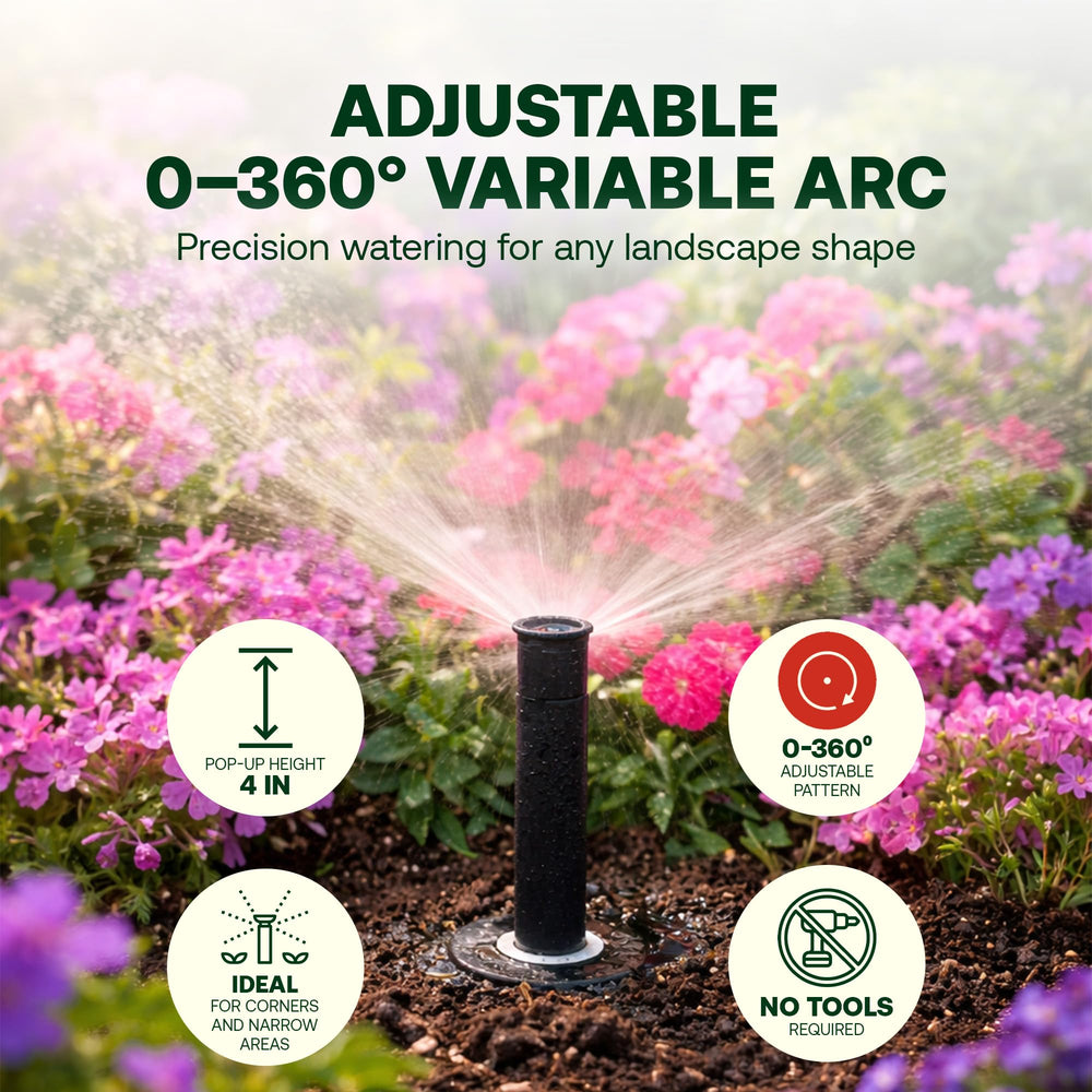 Rain Bird 1804VAN 4 Inch pop-up sprinkler head with adjustable nozzle