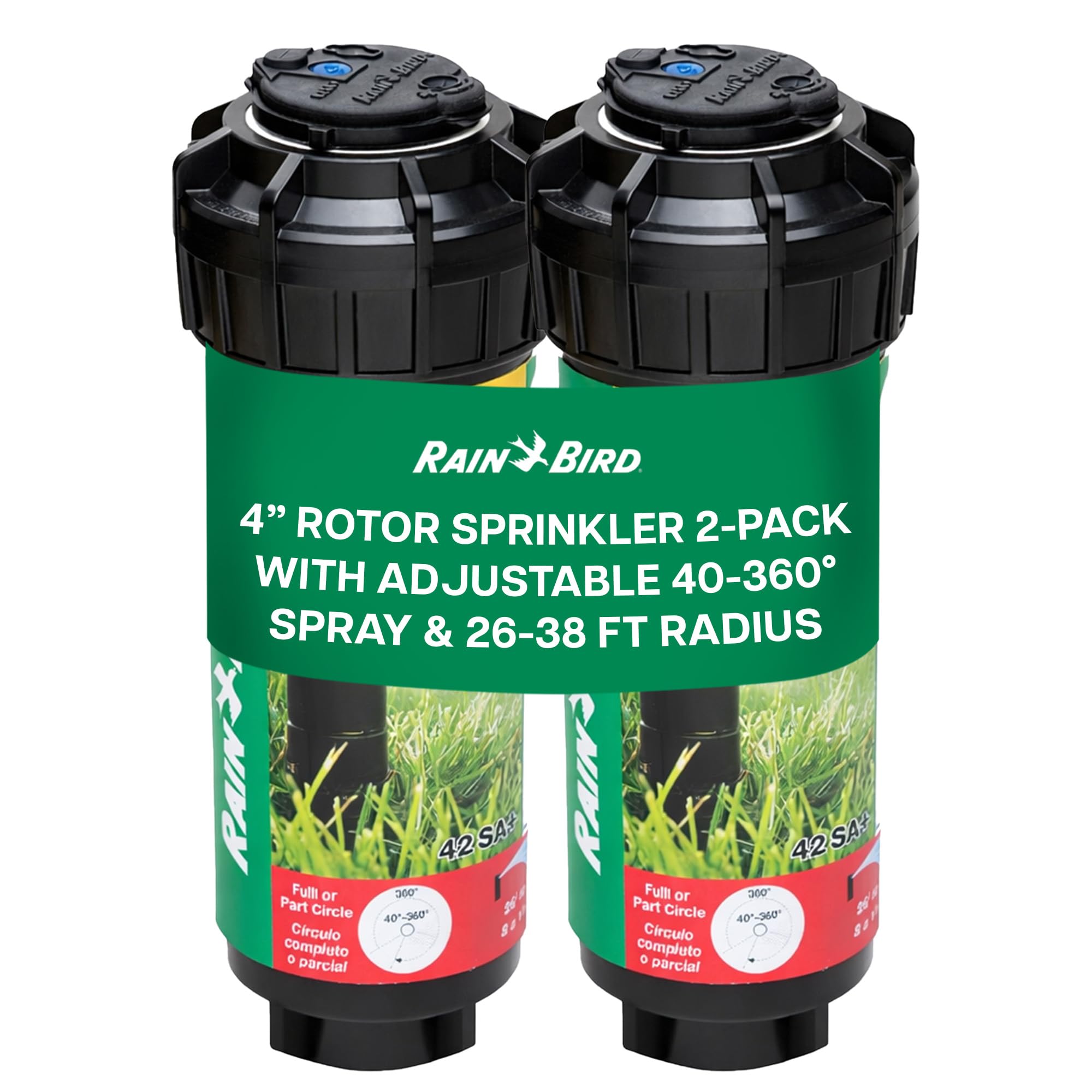 Rain Bird 42SA+ rotor sprinkler head front view