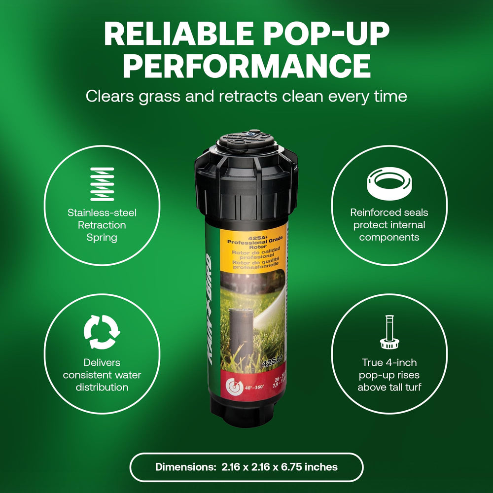 Rain Bird 42SA+ Sprinkler Head top adjustment feature