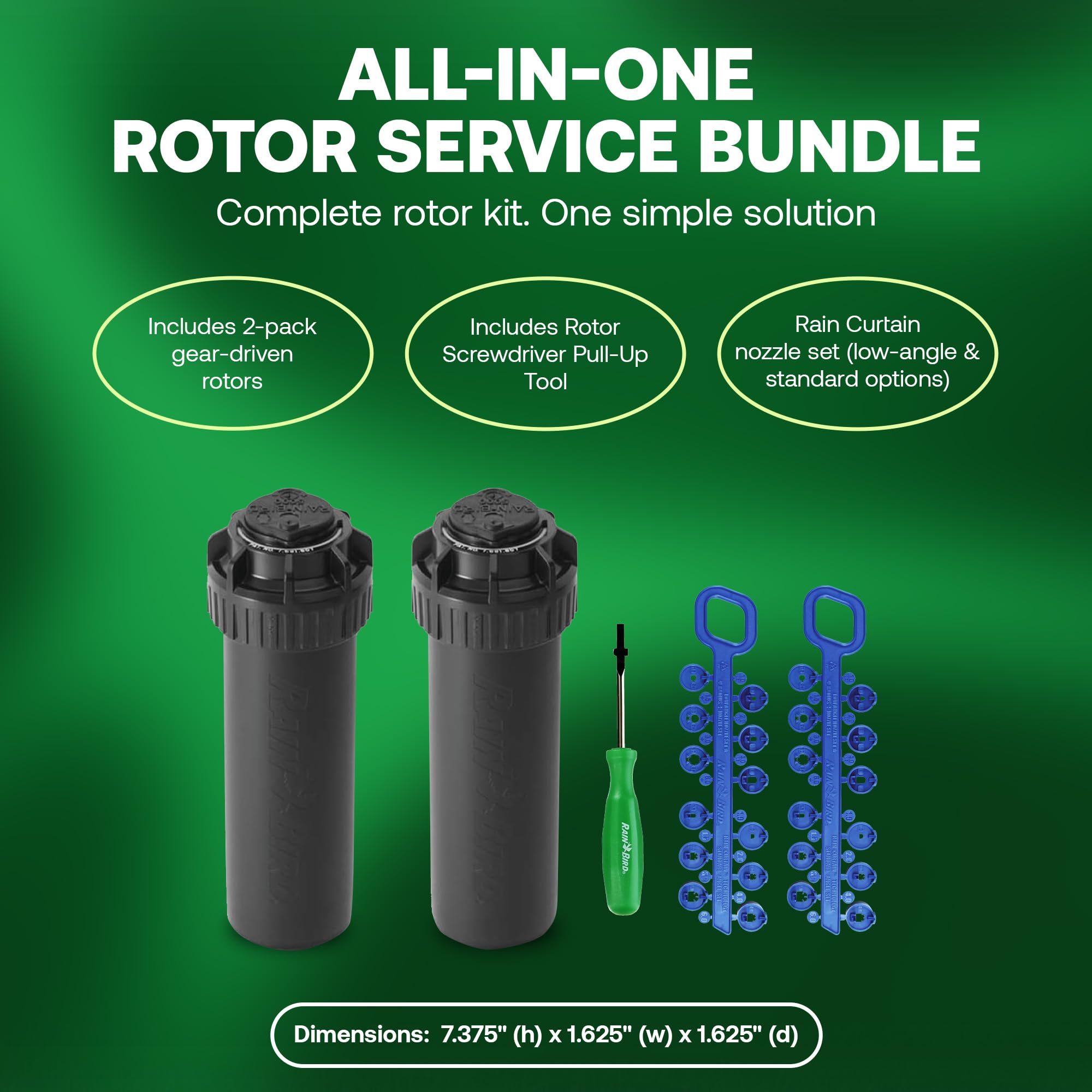 Rain Bird 5000 Rotor installed in a residential lawn