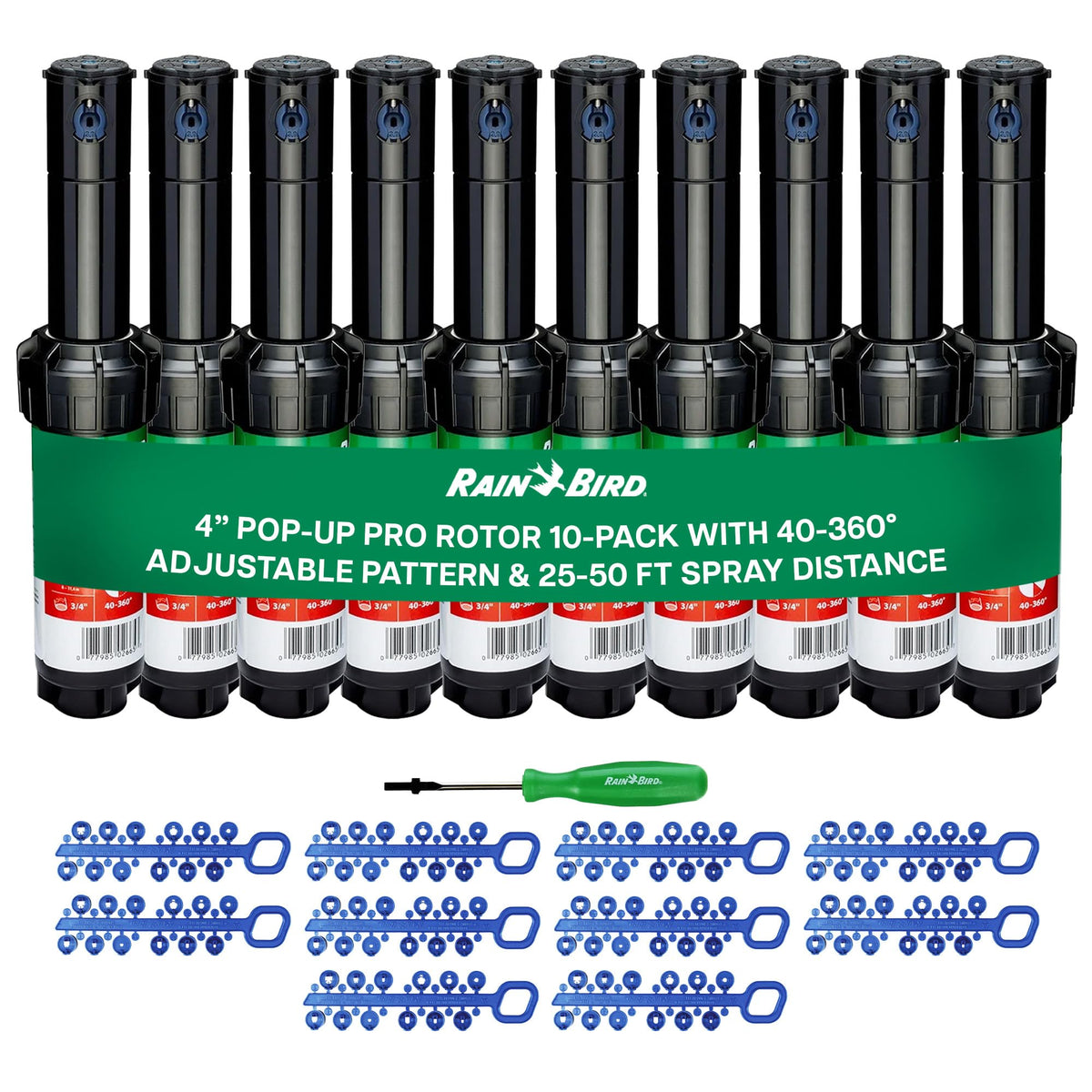 Rain Bird 5000 Rotor Sprinkler 10-Pack with Nozzle Tree
