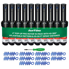 Rain Bird 5000 Rotor Sprinkler 10-Pack with Nozzle Tree