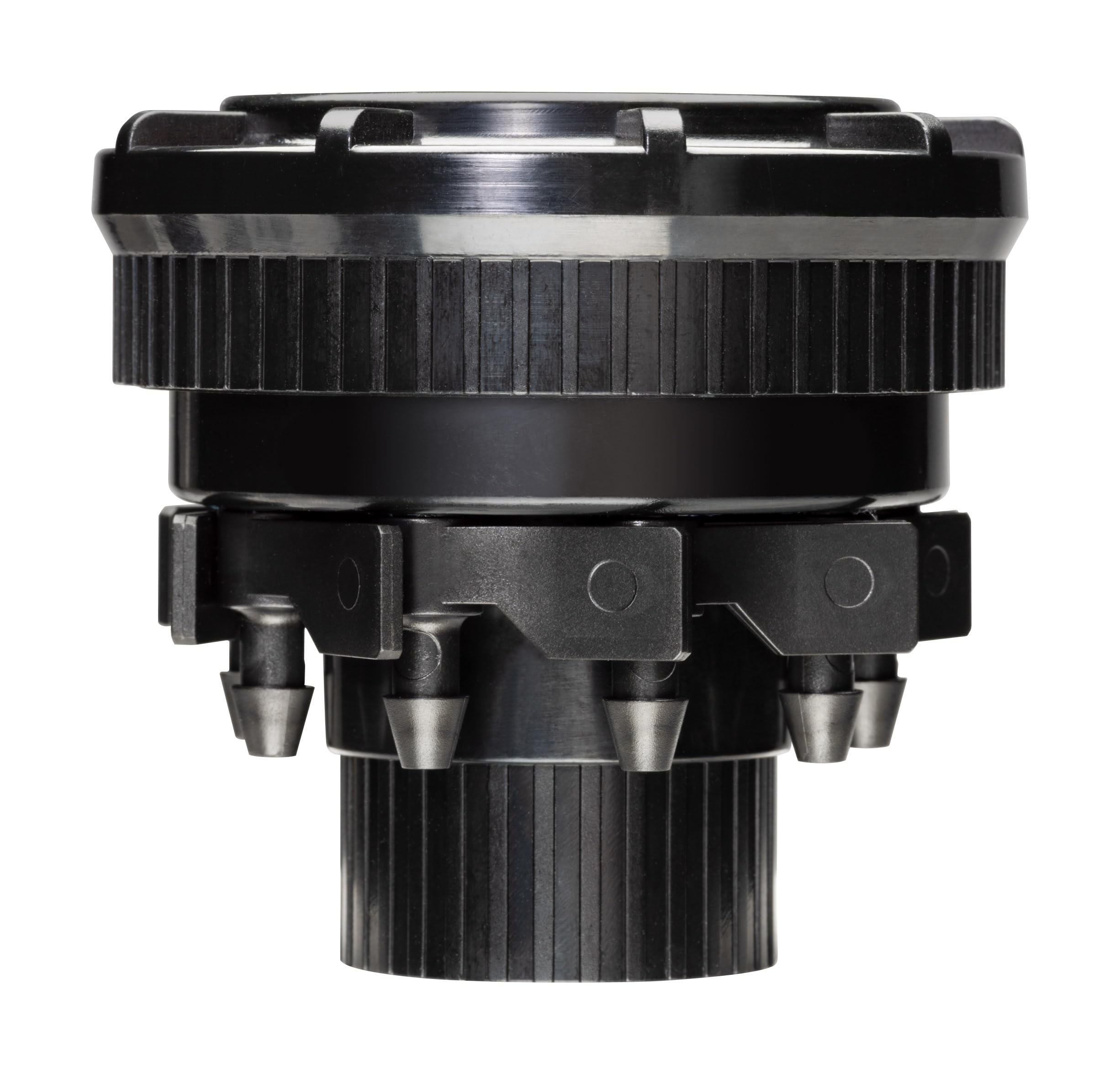 Rain Bird 9-Port Drip Manifold side view with flow control levers