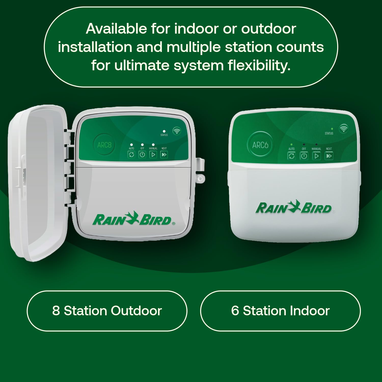 Rain Bird ARC6 Indoor WiFi Irrigation Controller with zones configuration