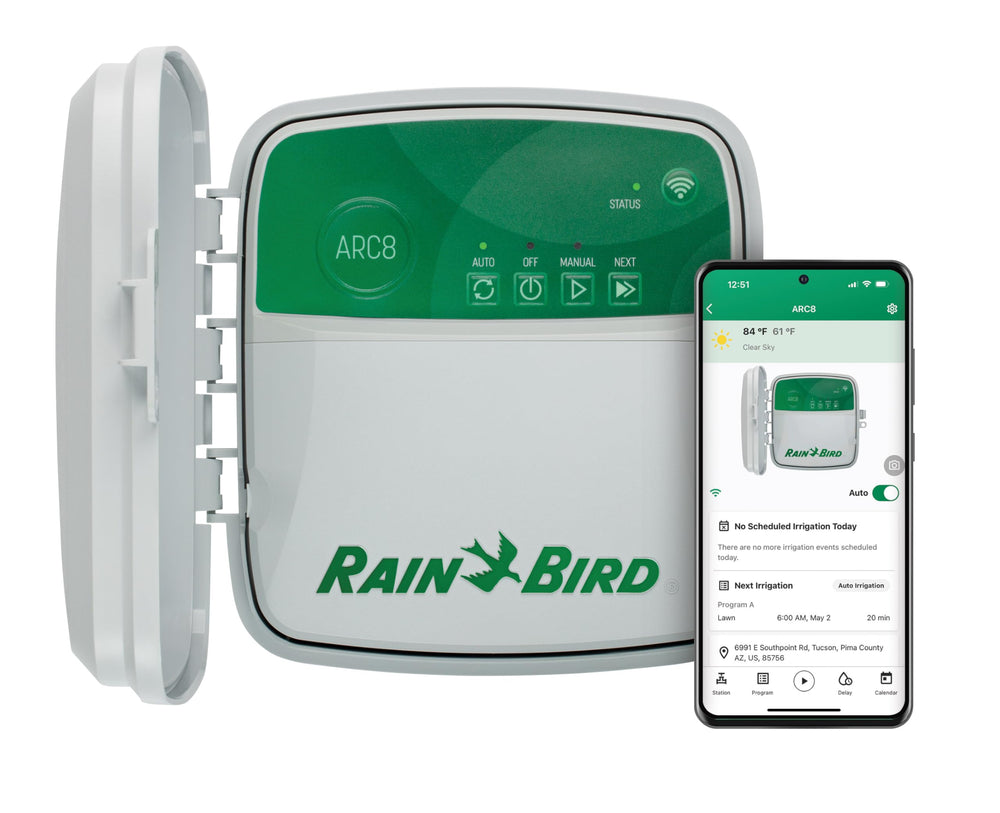 Rain Bird ARC8 Smart WiFi Irrigation Timer front view