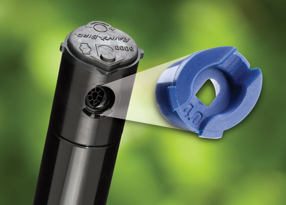 Rain Bird CP5004PC Pro Nozzle Rotor in garden setting