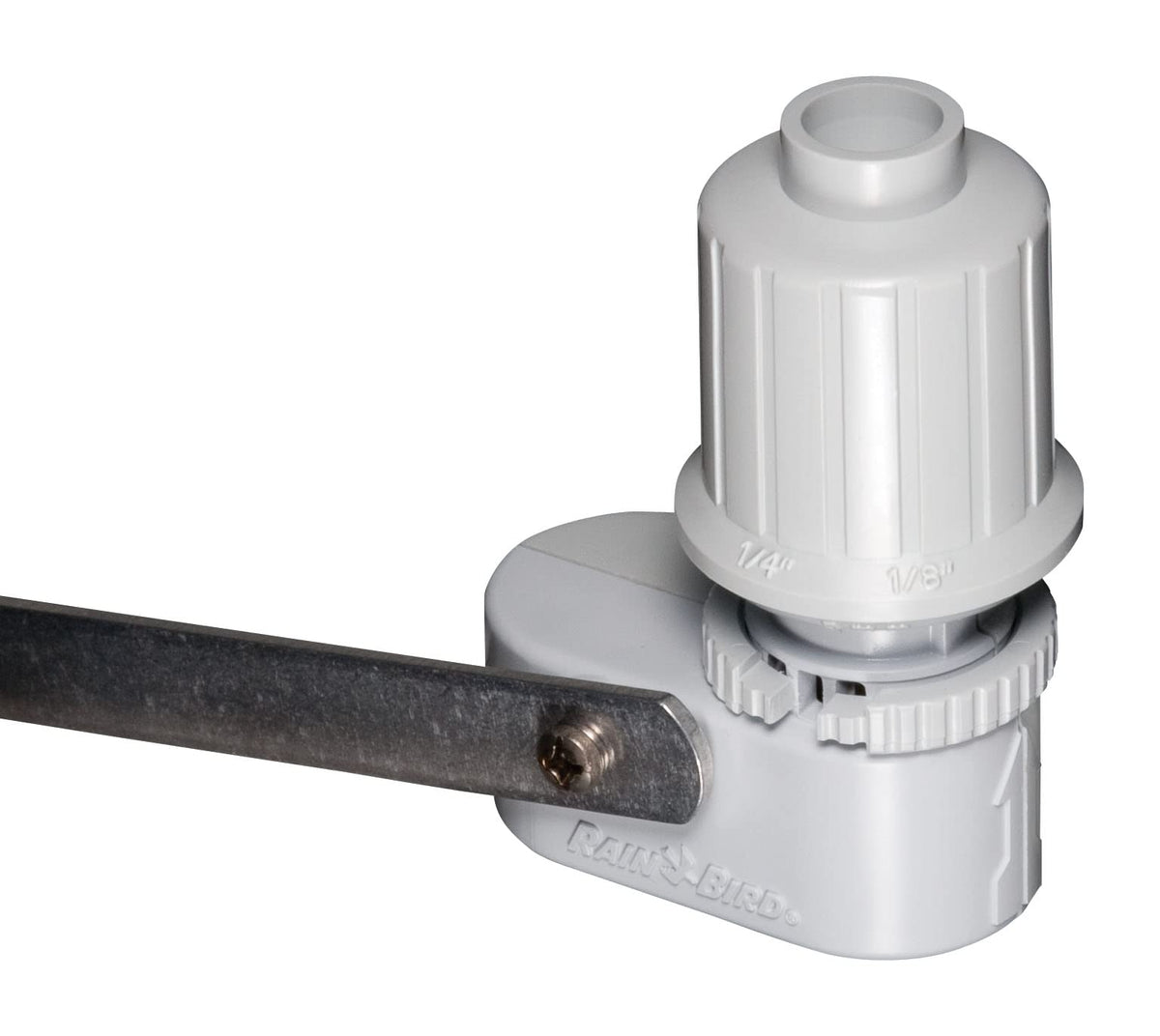 Rain Bird CPRSDBEX Wired Rain Sensor front view with mounting bracket