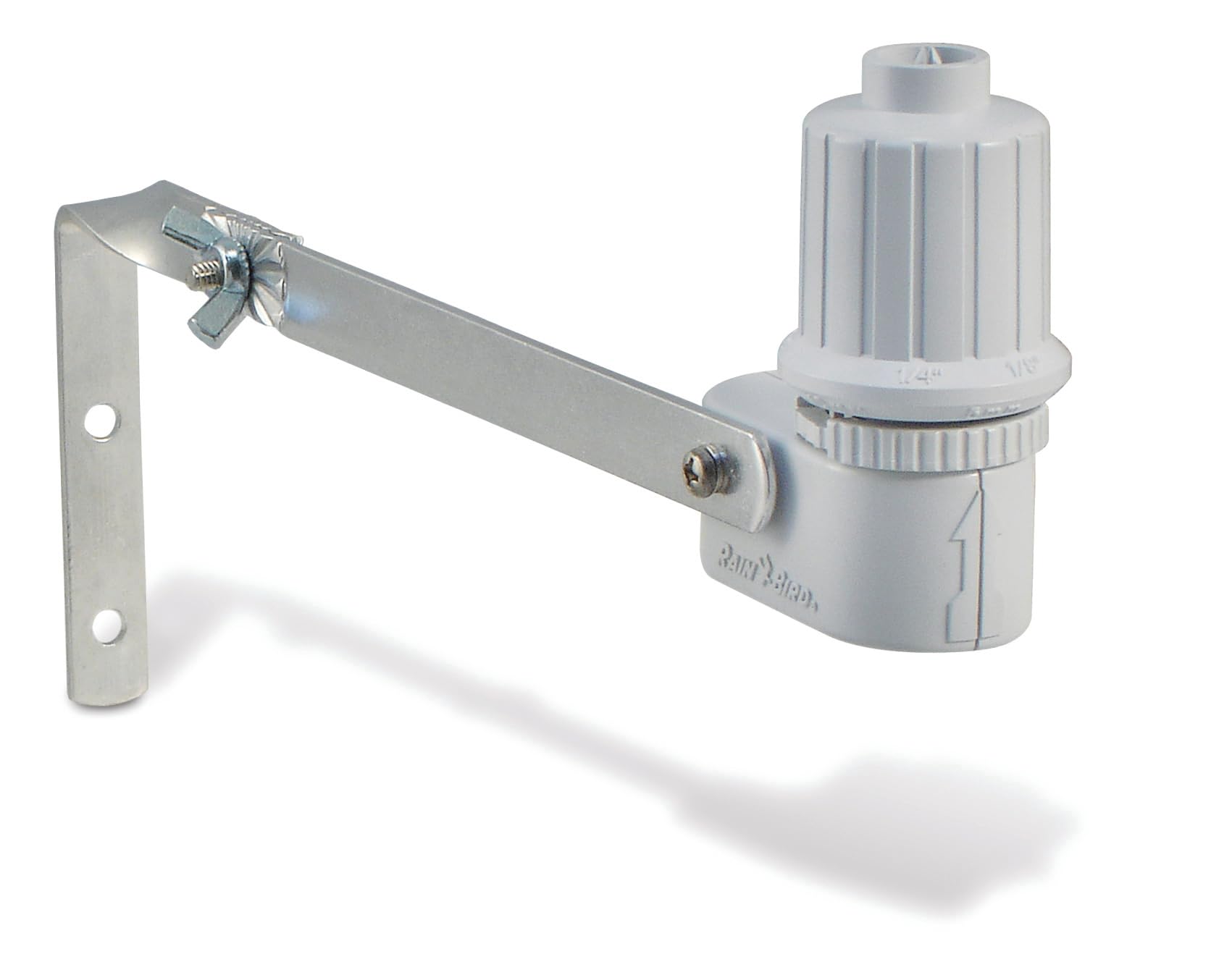 Rain Bird CPRSDBEX Wired Rain Sensor side view showing adjustable settings