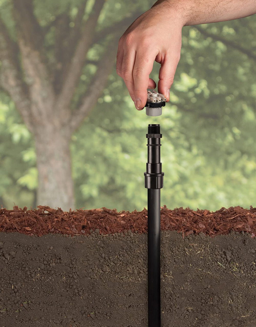 Rain Bird Drip Pressure Regulator packaging and installation instructions