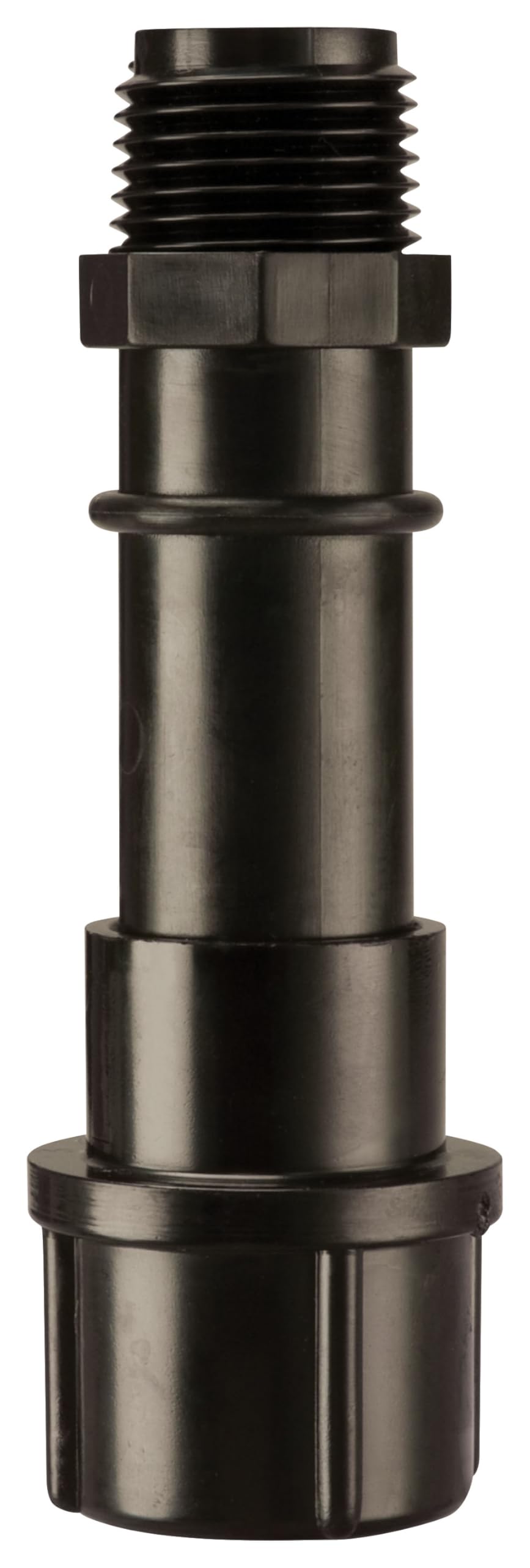 Rain Bird Drip Pressure Regulator side view with threaded connections