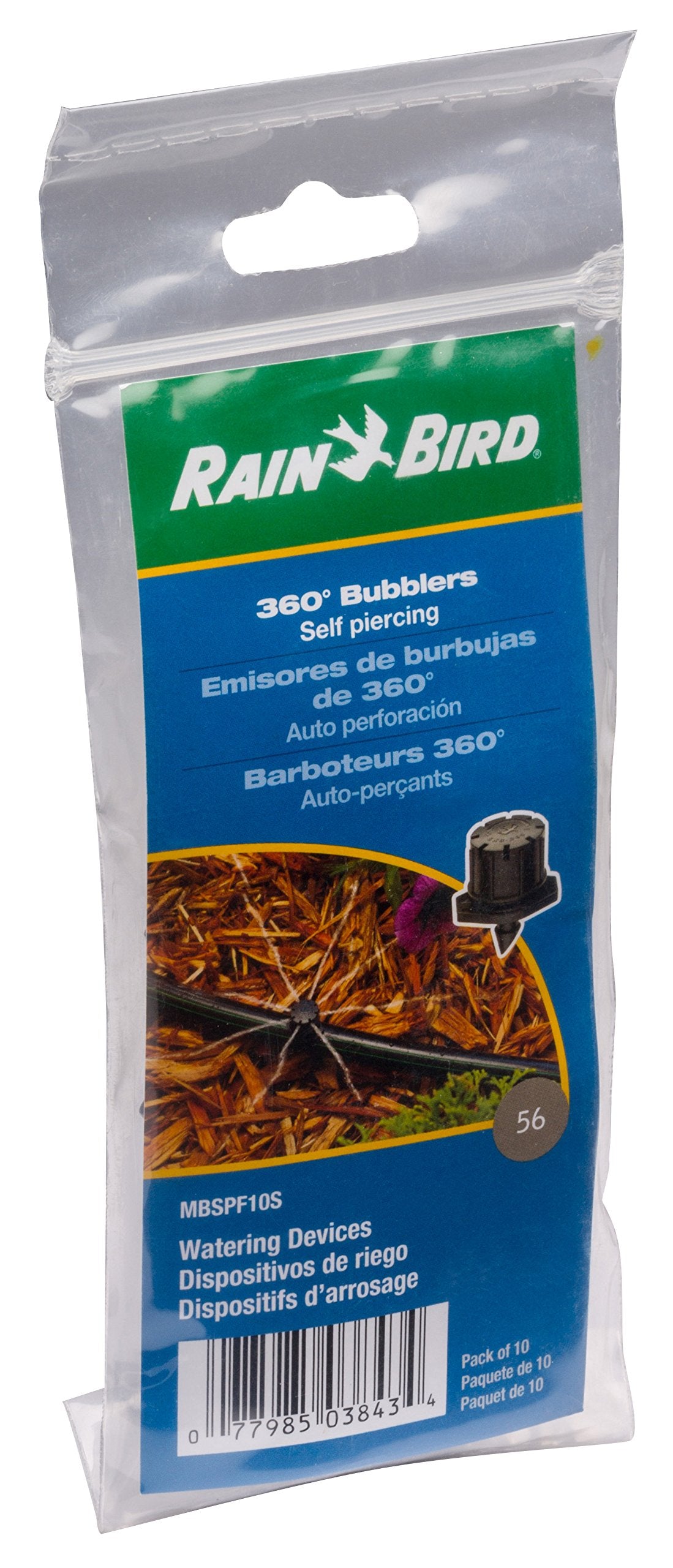 Rain Bird Micro-Bubbler 10-Pack contents laid out on a surface