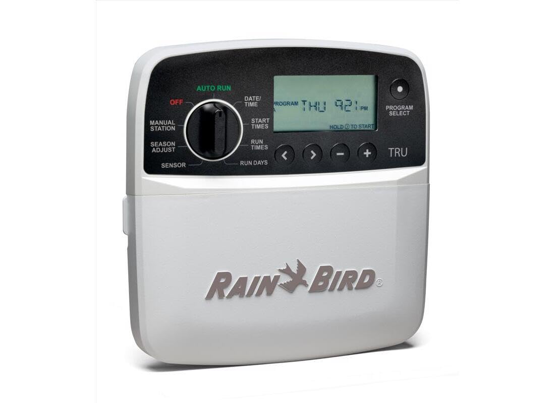 Rain Bird TRU4I irrigation controller side view
