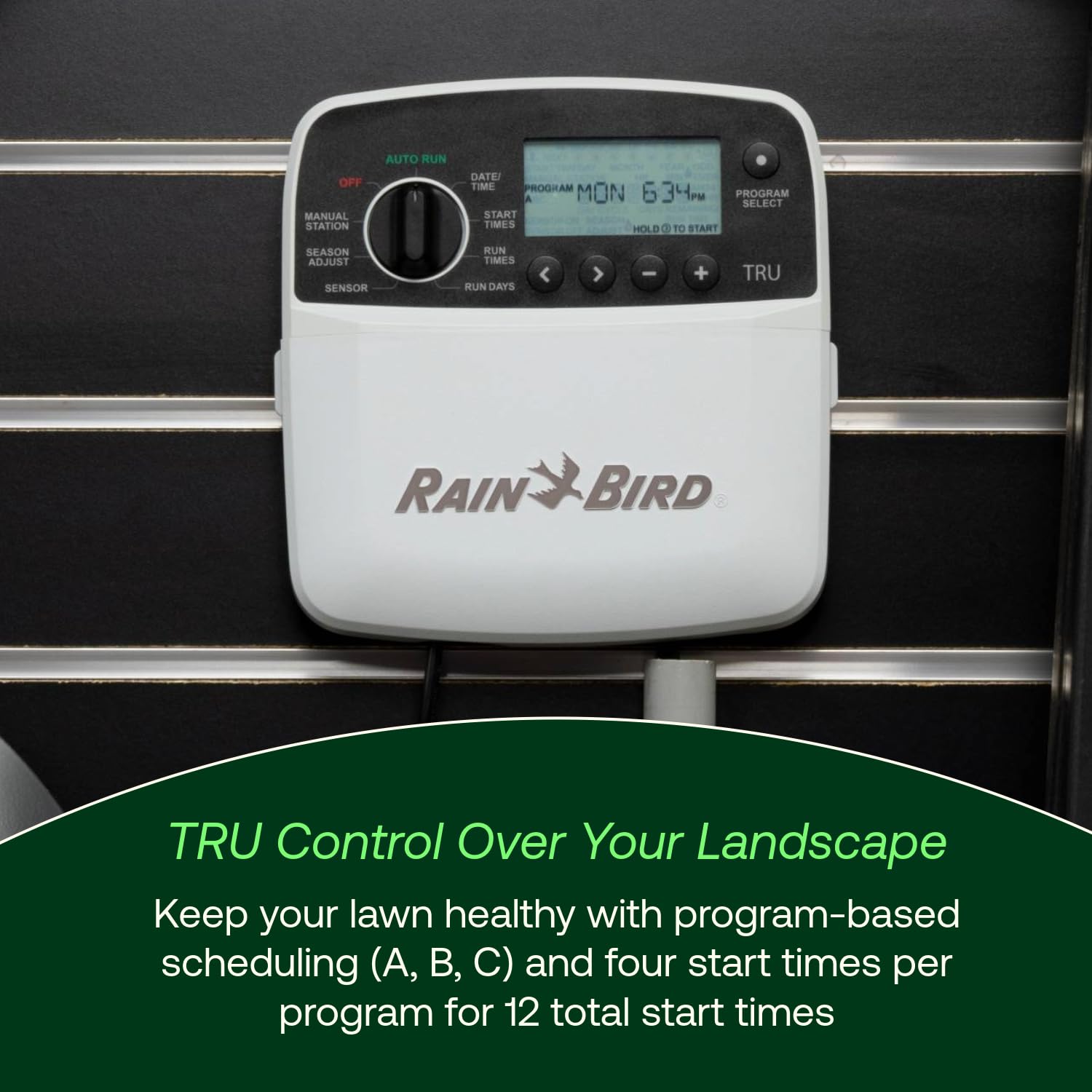 Rain Bird TRU8IW Smart WiFi module with connections
