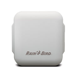 Rain Bird TRU8O irrigation controller side view with power cord