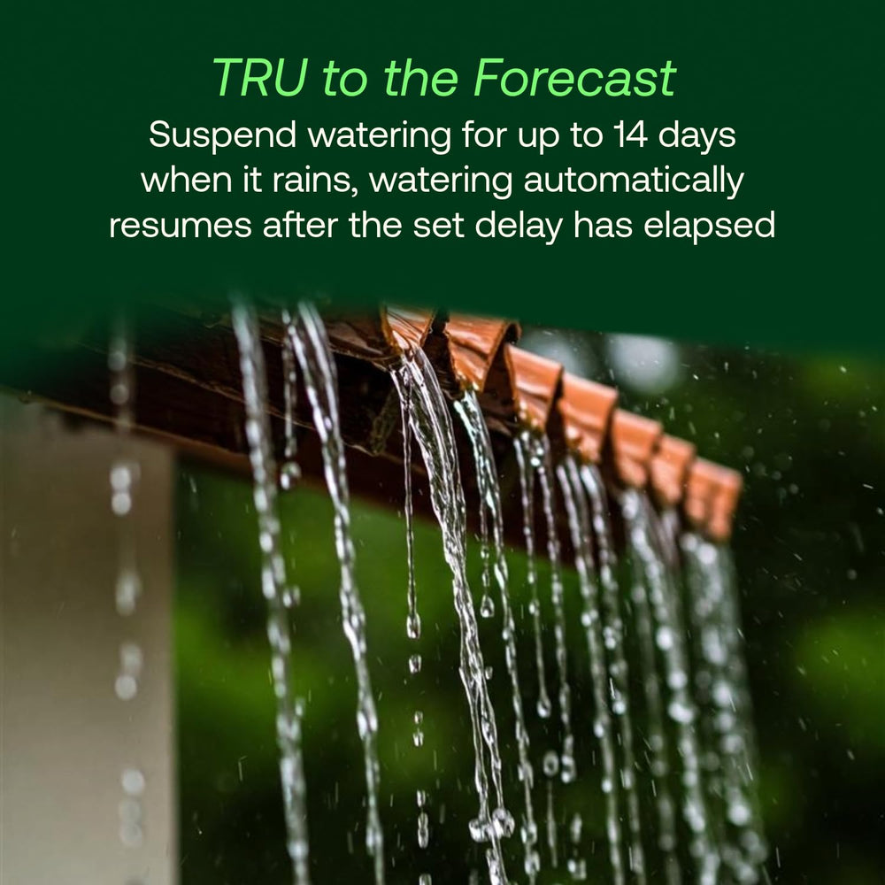 Rain Bird TRU8O irrigation controller with rain sensor setup