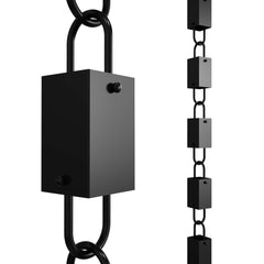 Rain Chains Direct Square Link Rain Chain 8.5 FT front view