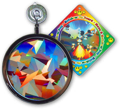 Rainbow Symphony Rainbow Prism Suncatcher front view with suction cup