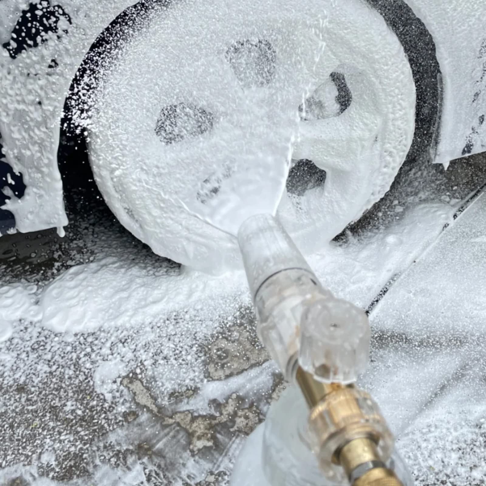 Raincovo Foam Cannon clear design with soap level visible