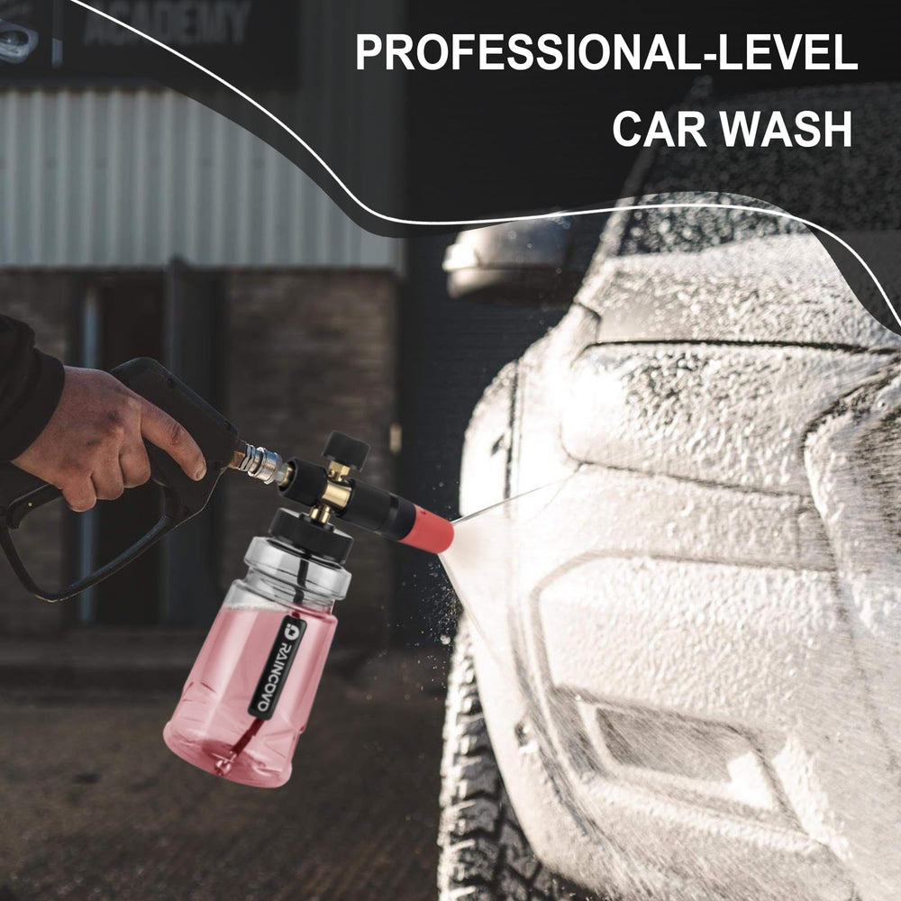 Raincovo Foam Cannon with foam output demonstration