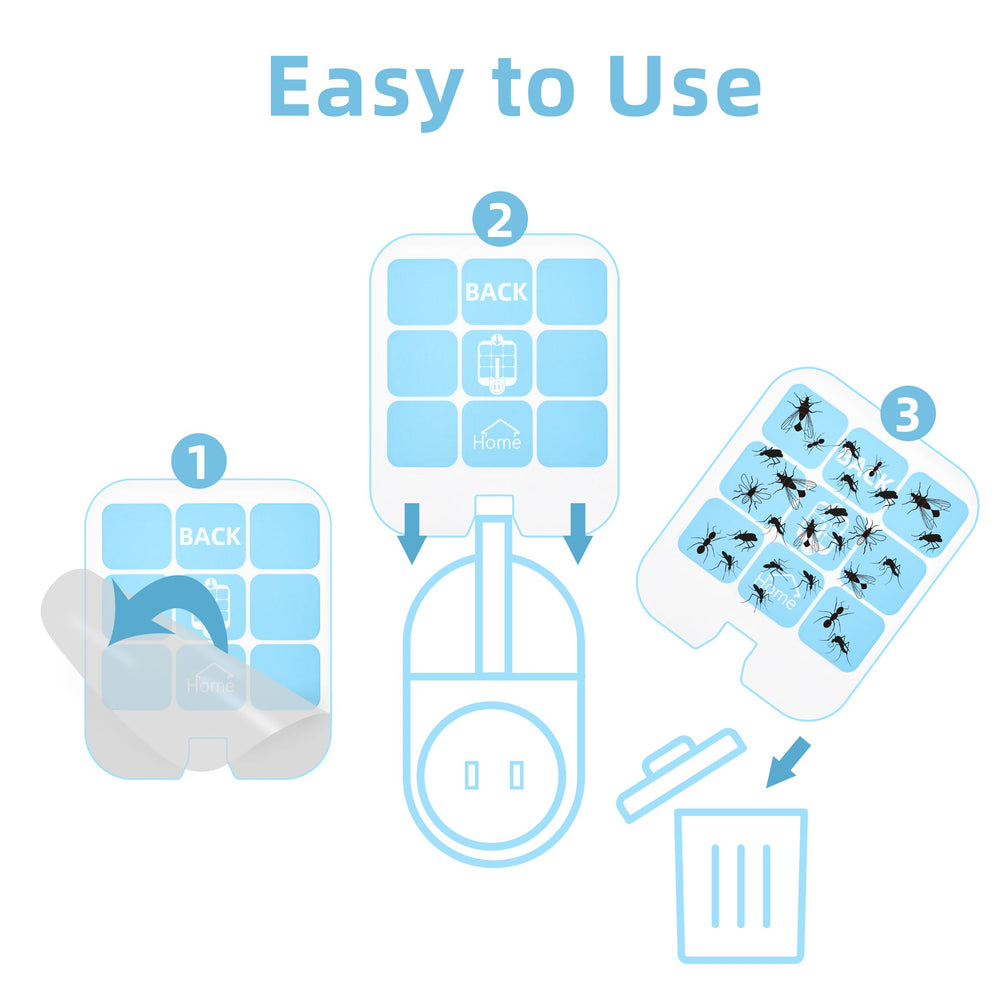 Raindot Fly Trap Refill packaging with 20 adhesive sheets